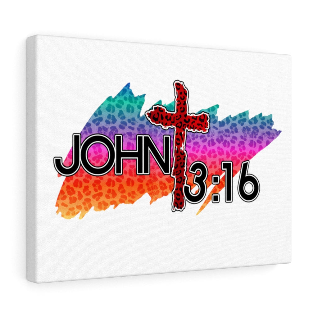 Scripture Walls Cross Jaguar John 3:16 Bible Verse Canvas Christian Wall Art Ready to Hang Unframed-Express Your Love Gifts