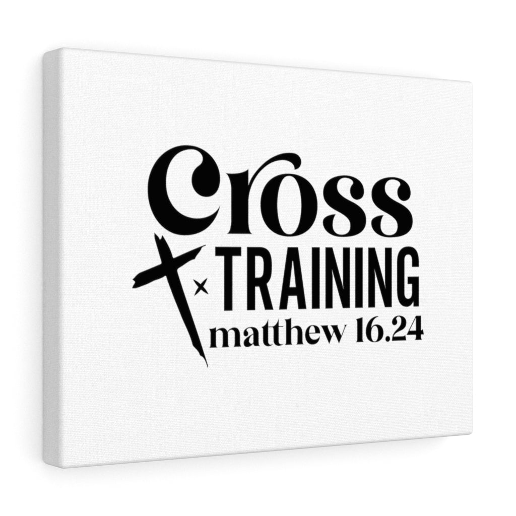Scripture Walls Cross Training Matthew 16:24 Bible Verse Canvas Christian Wall Art Ready to Hang Unframed-Express Your Love Gifts