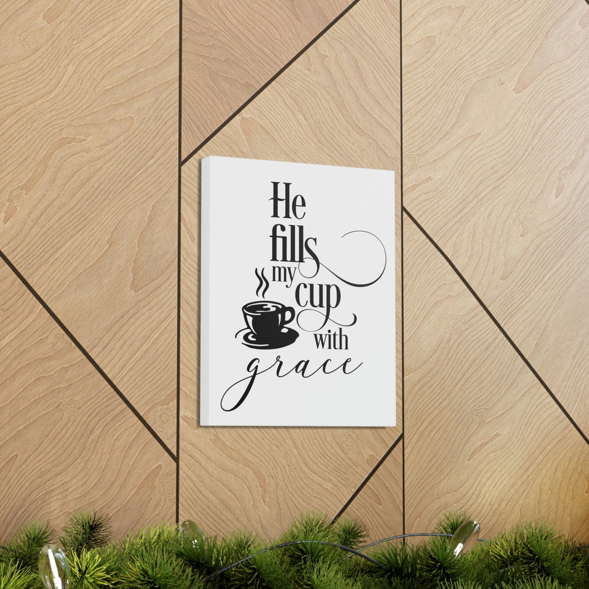 Scripture Walls Cup With Grace John 1:16 Christian Wall Art Print Ready to Hang Unframed-Express Your Love Gifts