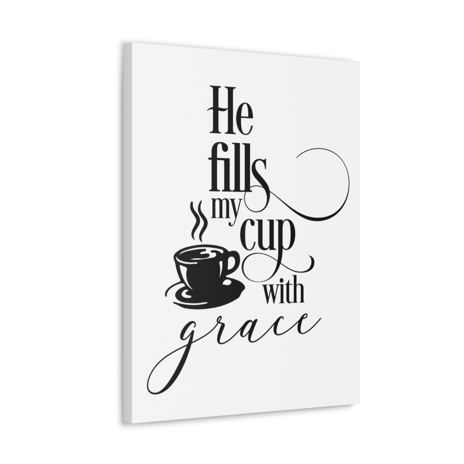 Scripture Walls Cup With Grace John 1:16 Christian Wall Art Print Ready to Hang Unframed-Express Your Love Gifts