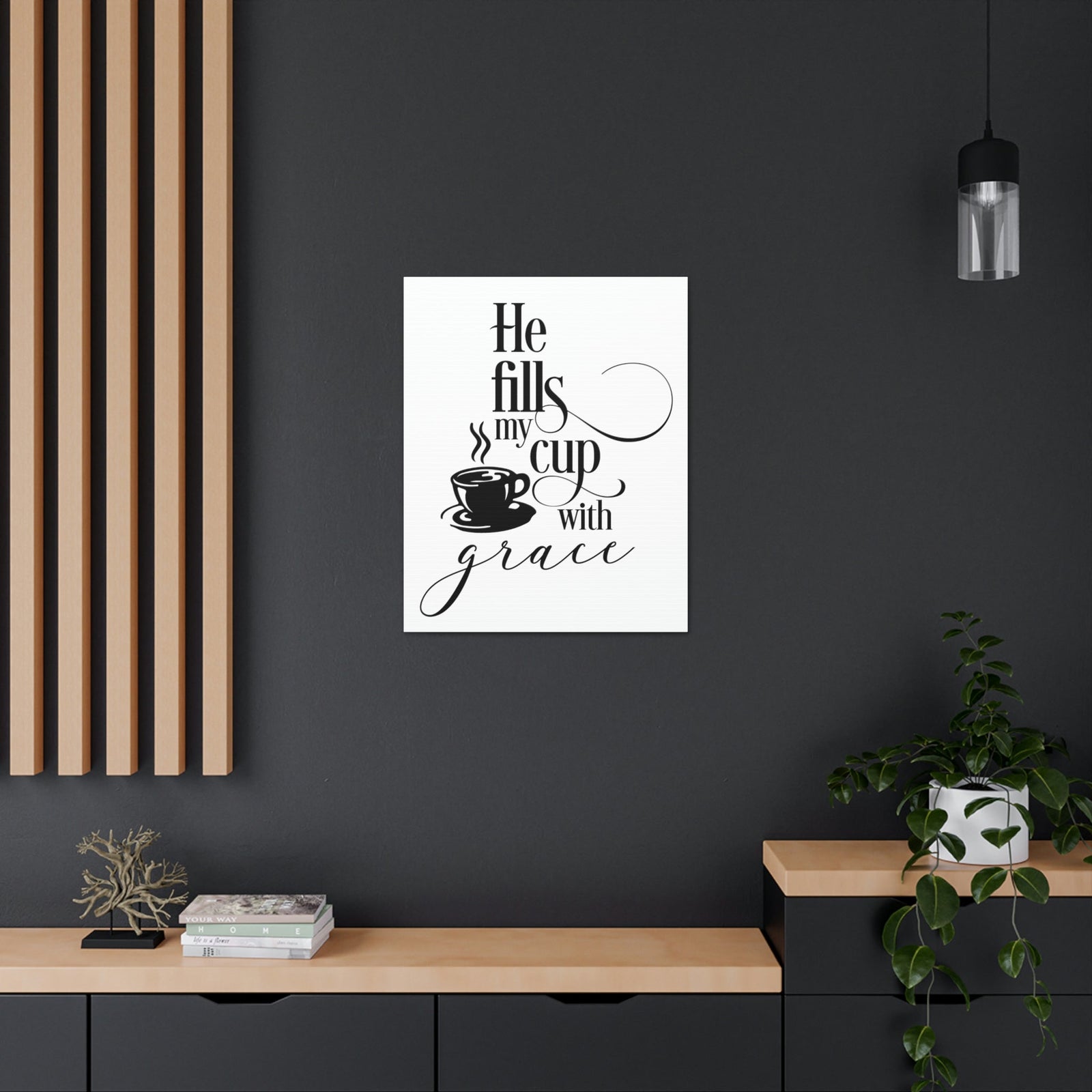 Scripture Walls Cup With Grace John 1:16 Christian Wall Art Print Ready to Hang Unframed-Express Your Love Gifts
