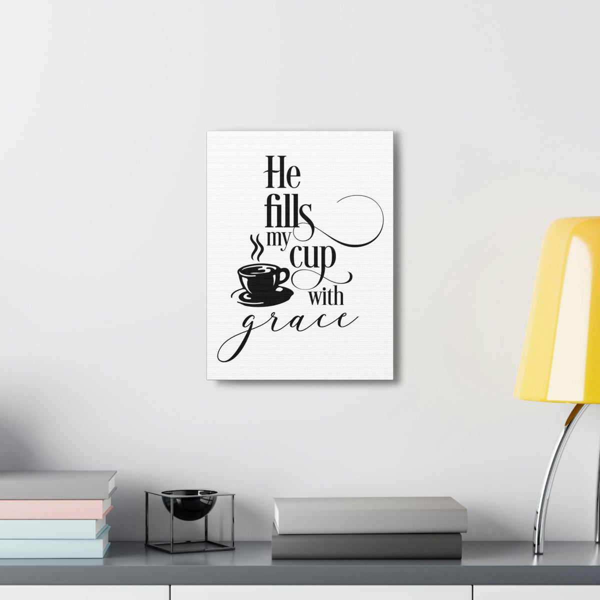 Scripture Walls Cup With Grace John 1:16 Christian Wall Art Print Ready to Hang Unframed-Express Your Love Gifts