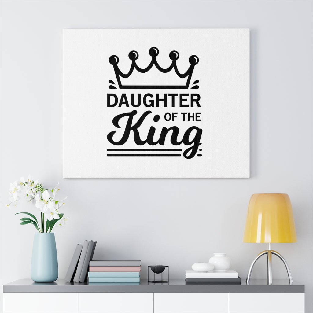 Scripture Walls Daughter Of The King Bible Verse Canvas Christian Wall Art Ready to Hang Unframed-Express Your Love Gifts