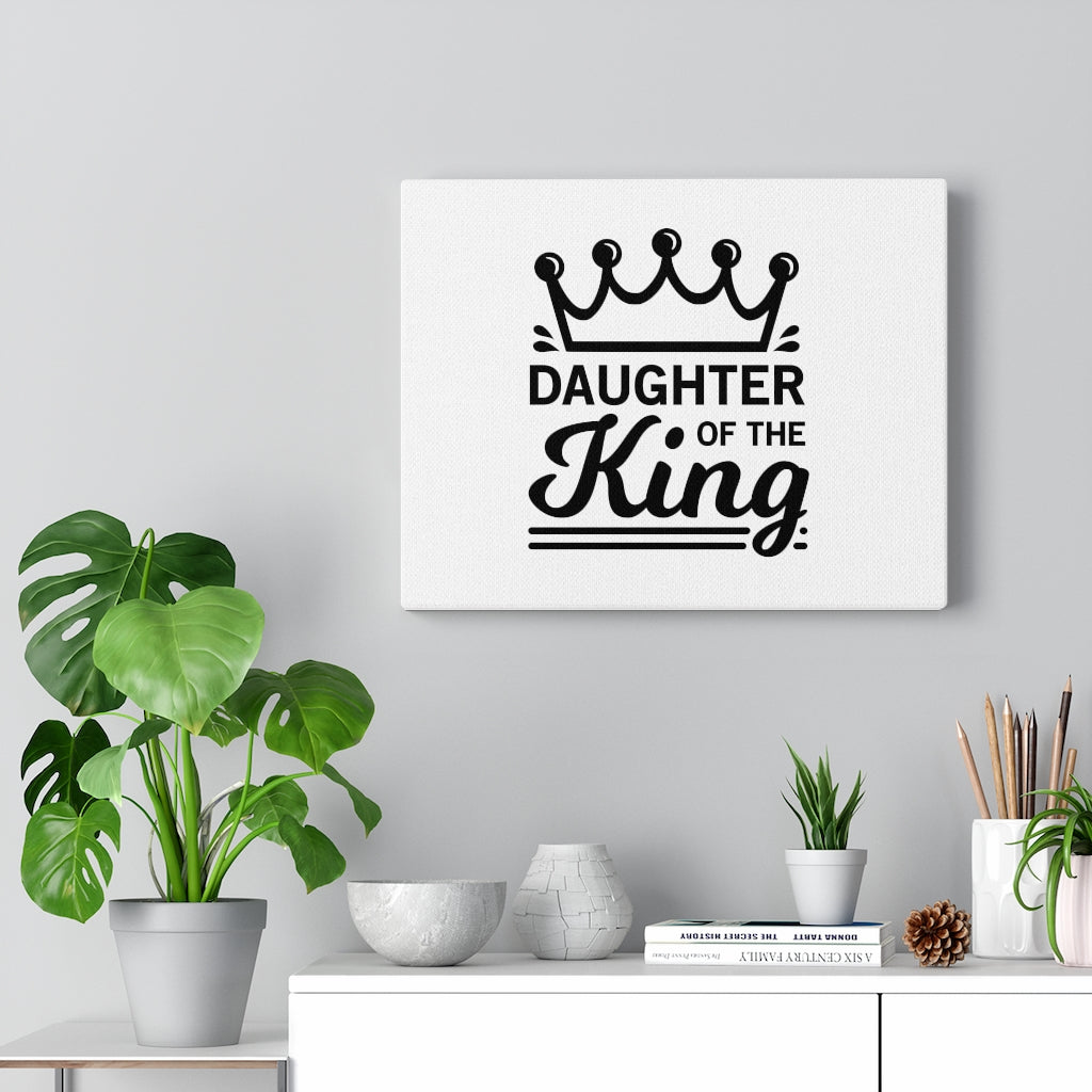 Scripture Walls Daughter Of The King Bible Verse Canvas Christian Wall Art Ready to Hang Unframed-Express Your Love Gifts