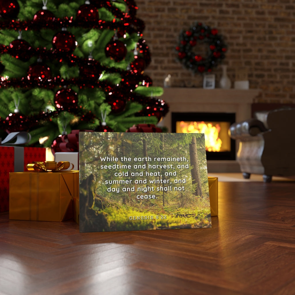 Scripture Walls Day And Night Genesis 8:22 Bible Verse Canvas Christian Wall Art Ready to Hang Unframed-Express Your Love Gifts