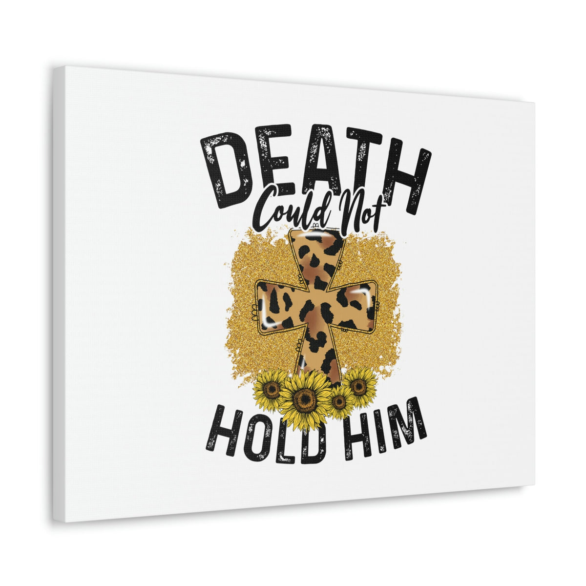 Scripture Walls Death Couldn't Hold Him 1 Corinthians 15:55-57 Animal Print Christian Wall Art Bible Verse Print Ready to Hang Unframed-Express Your Love Gifts