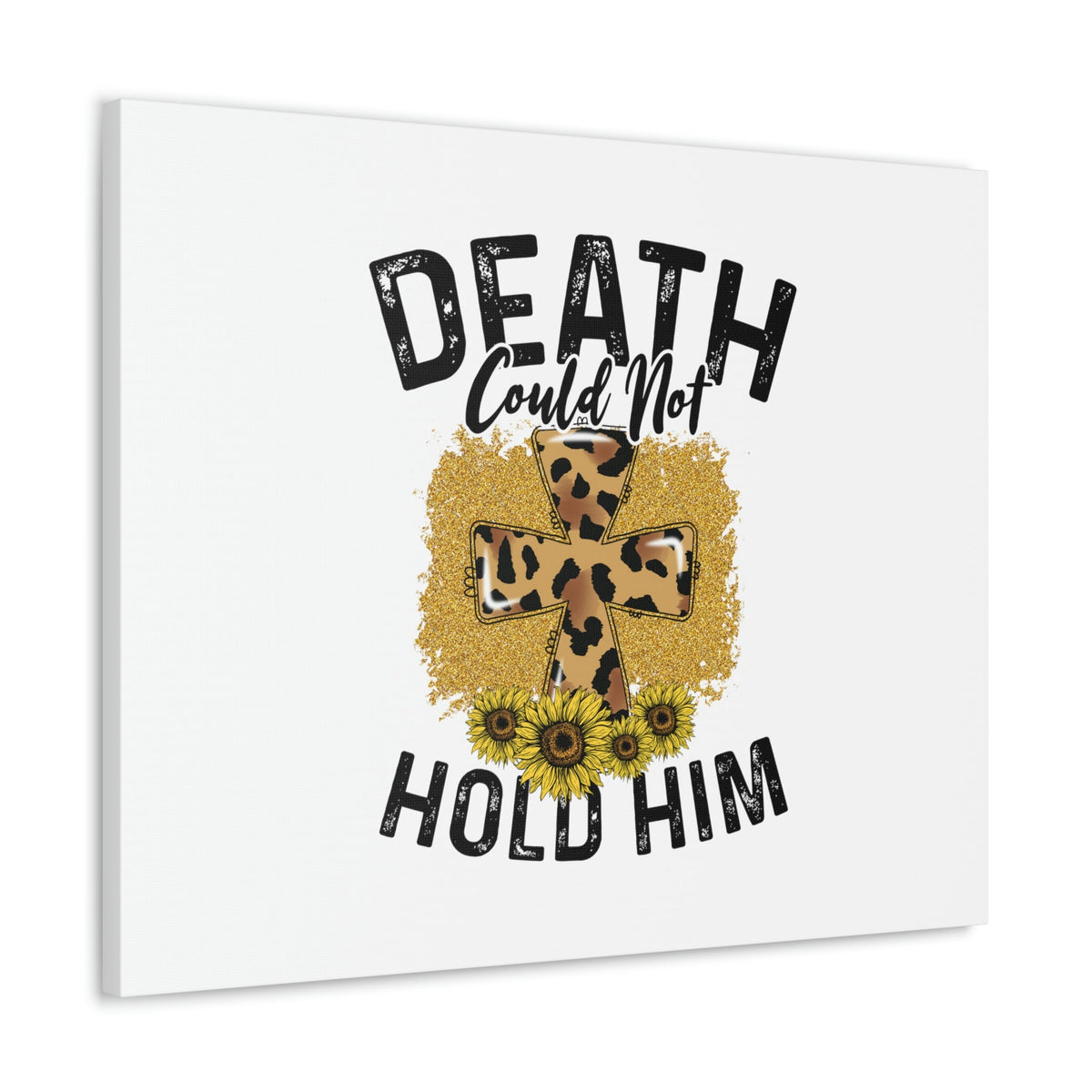 Scripture Walls Death Couldn't Hold Him 1 Corinthians 15:55-57 Animal Print Christian Wall Art Bible Verse Print Ready to Hang Unframed-Express Your Love Gifts