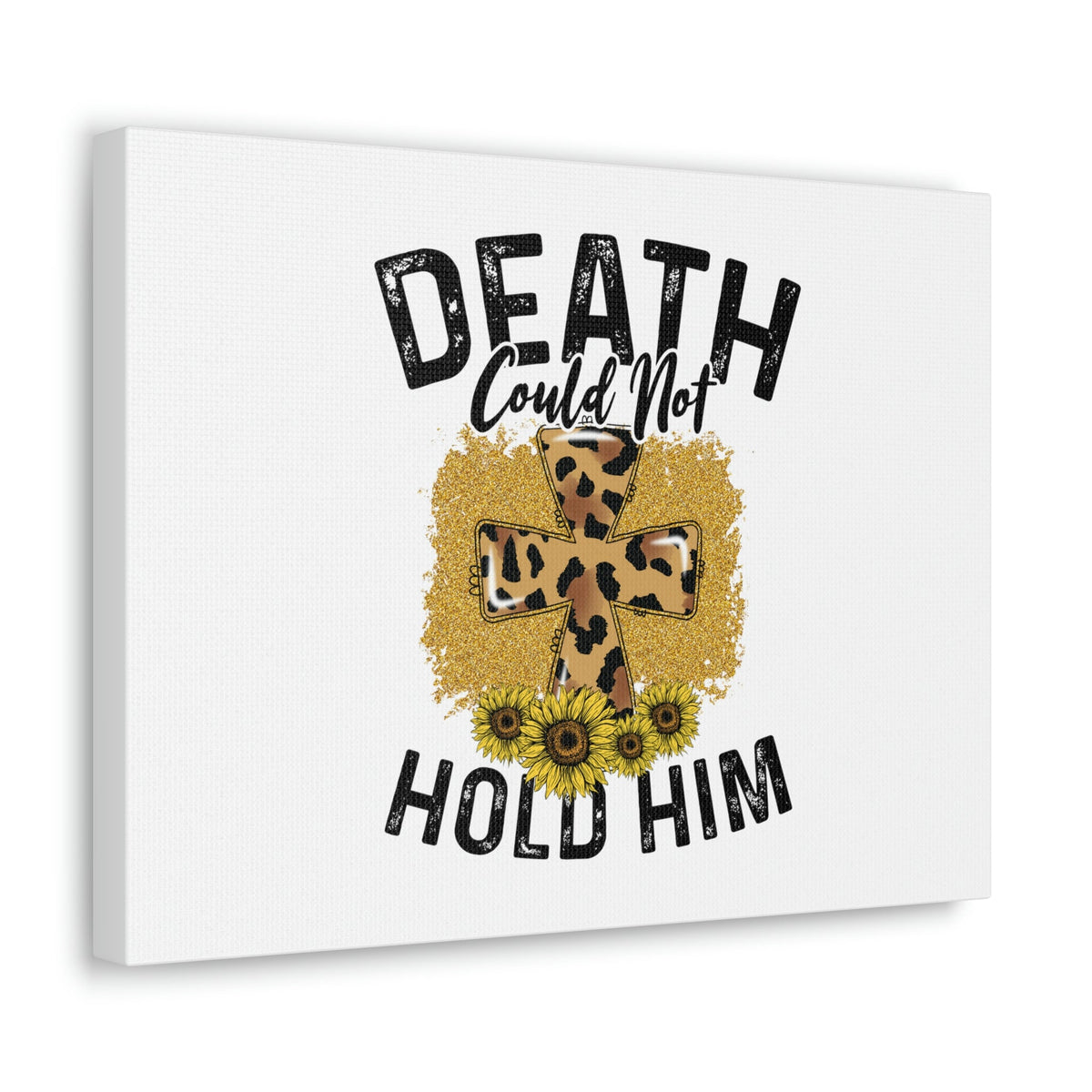 Scripture Walls Death Couldn't Hold Him 1 Corinthians 15:55-57 Animal Print Christian Wall Art Bible Verse Print Ready to Hang Unframed-Express Your Love Gifts