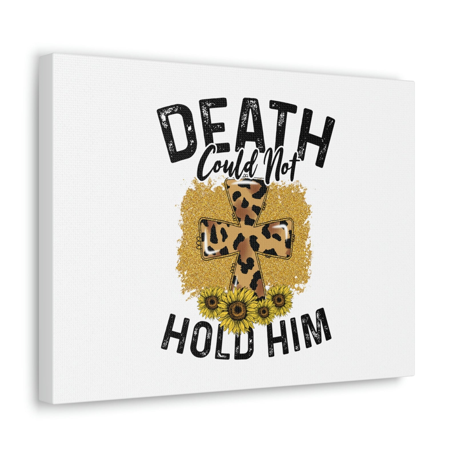 Scripture Walls Death Couldn't Hold Him 1 Corinthians 15:55-57 Animal Print Christian Wall Art Bible Verse Print Ready to Hang Unframed-Express Your Love Gifts
