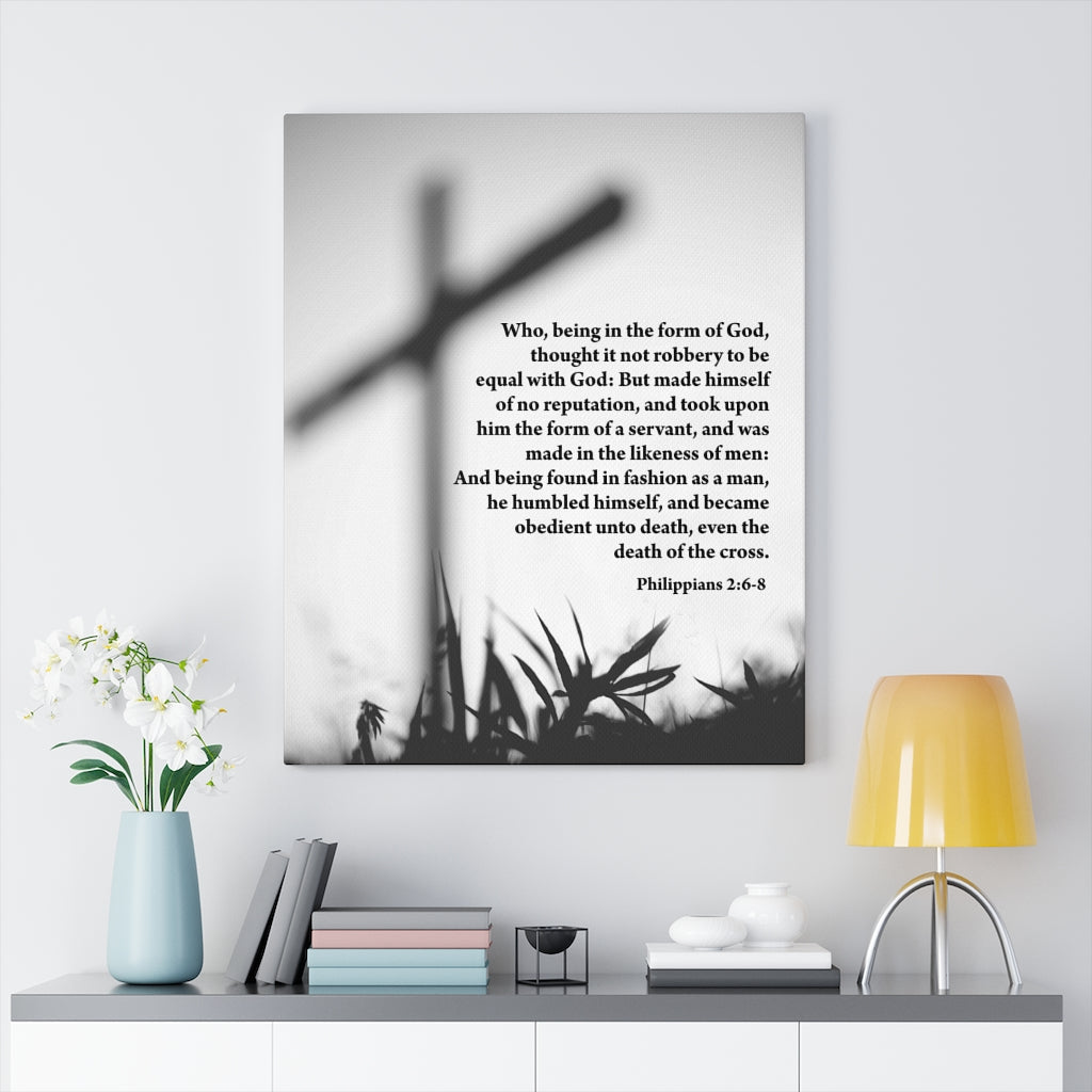 Scripture Walls Death of The Cross Philippians 2:6-8 Wall Art Christian Home Decor Unframed-Express Your Love Gifts