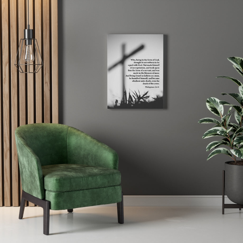Scripture Walls Death of The Cross Philippians 2:6-8 Wall Art Christian Home Decor Unframed-Express Your Love Gifts