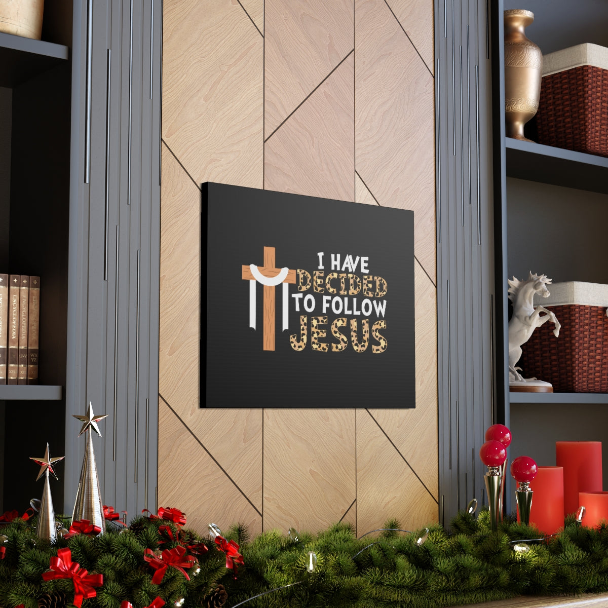 Scripture Walls Decided To Follow John 8:12 Christian Wall Art Bible Verse Print Ready to Hang Unframed-Express Your Love Gifts