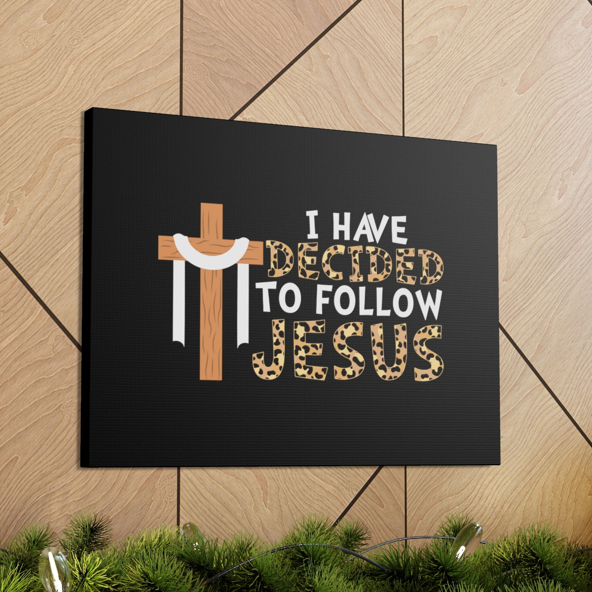 Scripture Walls Decided To Follow John 8:12 Christian Wall Art Bible Verse Print Ready to Hang Unframed-Express Your Love Gifts