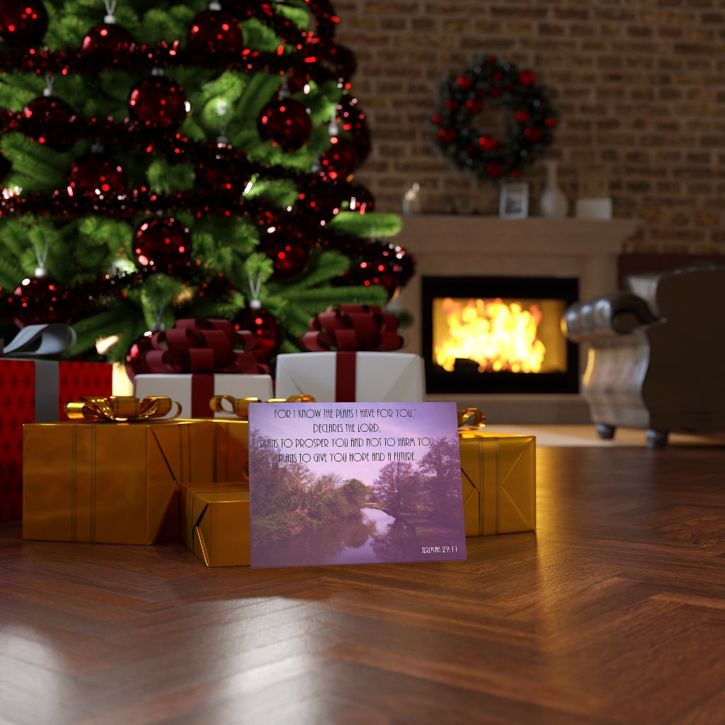 Scripture Walls DeclAres The Lord Jeremiah 29:11 Purple Bible Verse Canvas Christian Wall Art Ready to Hang Unframed-Express Your Love Gifts