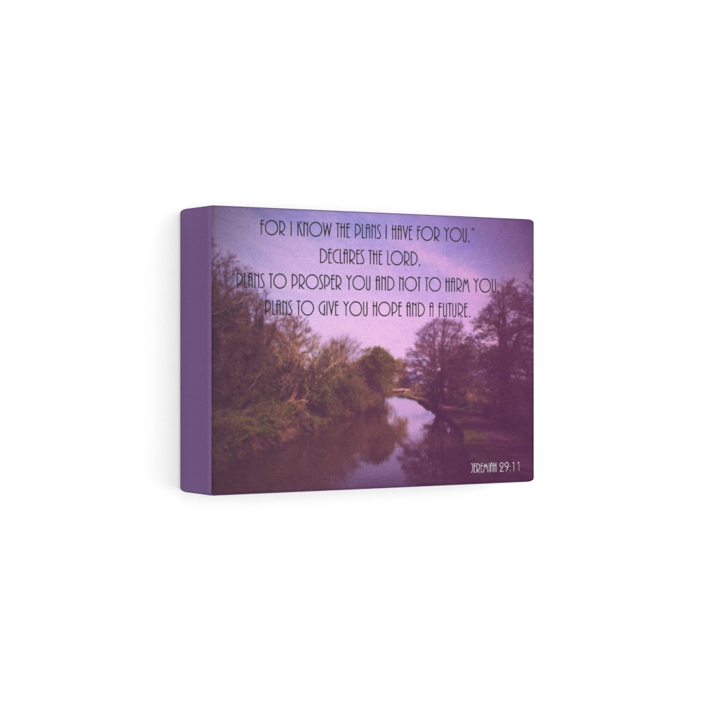 Scripture Walls DeclAres The Lord Jeremiah 29:11 Purple Bible Verse Canvas Christian Wall Art Ready to Hang Unframed-Express Your Love Gifts