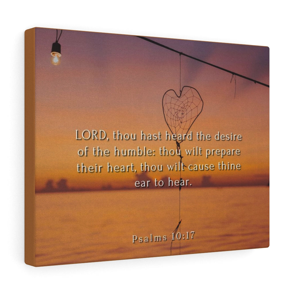 Scripture Walls Desire Of The Humbles Psalms 10:17 Bible Verse Canvas Christian Wall Art Ready to Hang Unframed-Express Your Love Gifts
