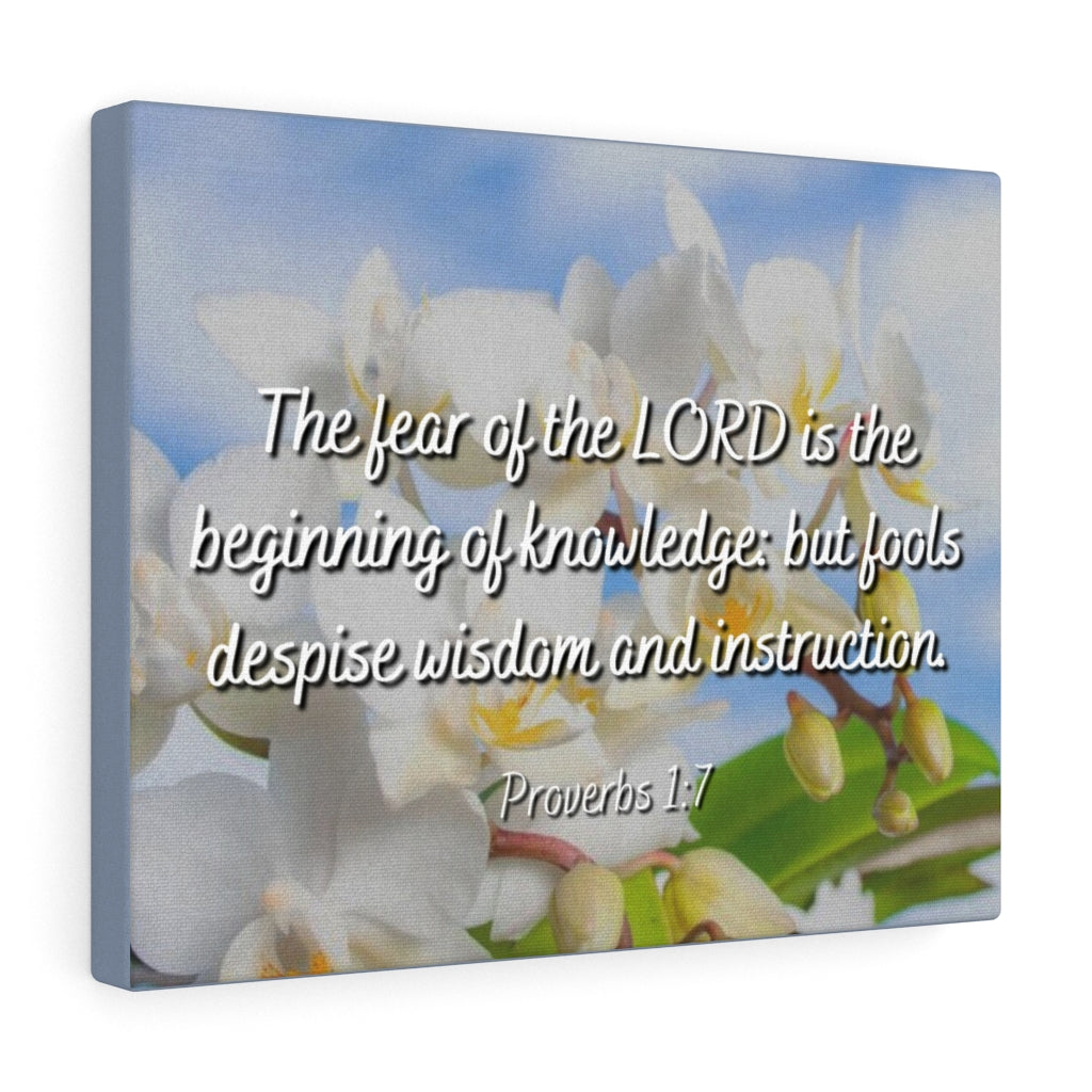 Scripture Walls Despise Wisdom And Instruction Proverbs 1:7 Bible Verse Canvas Christian Wall Art Ready to Hang Unframed-Express Your Love Gifts