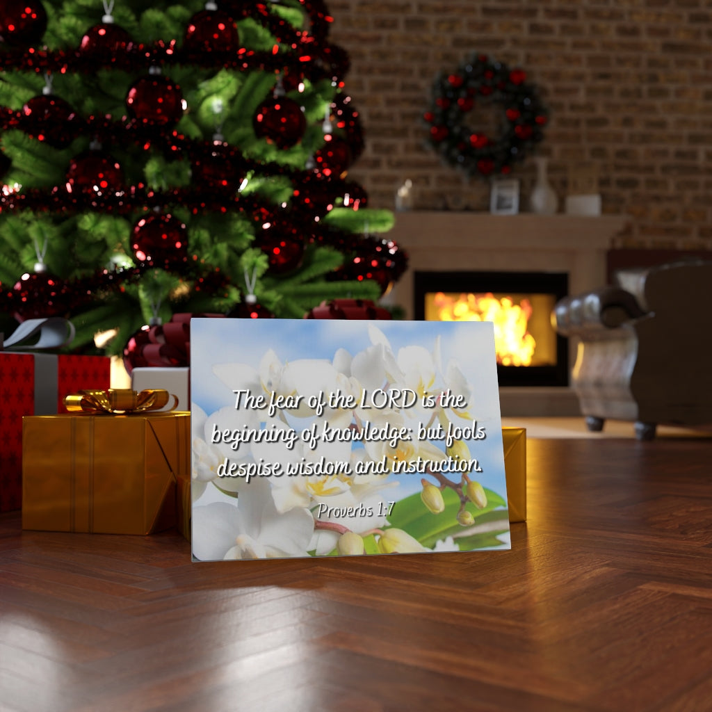 Scripture Walls Despise Wisdom And Instruction Proverbs 1:7 Bible Verse Canvas Christian Wall Art Ready to Hang Unframed-Express Your Love Gifts