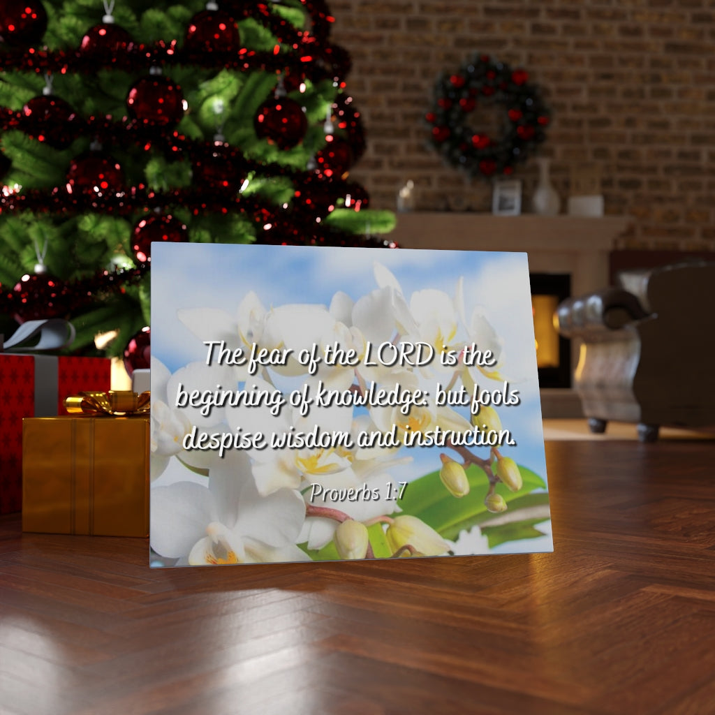 Scripture Walls Despise Wisdom And Instruction Proverbs 1:7 Bible Verse Canvas Christian Wall Art Ready to Hang Unframed-Express Your Love Gifts