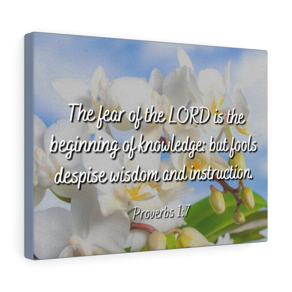 Scripture Walls Despise Wisdom And Instruction Proverbs 1:7 Bible Verse Canvas Christian Wall Art Ready to Hang Unframed-Express Your Love Gifts