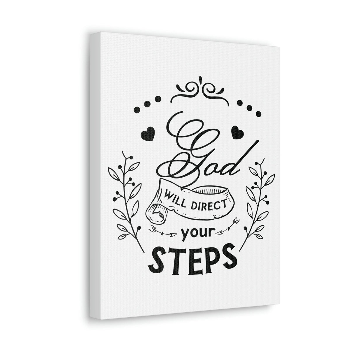 Scripture Walls Direct Your Steps Psalm 37:23-24 Christian Wall Art Print Ready to Hang Unframed-Express Your Love Gifts