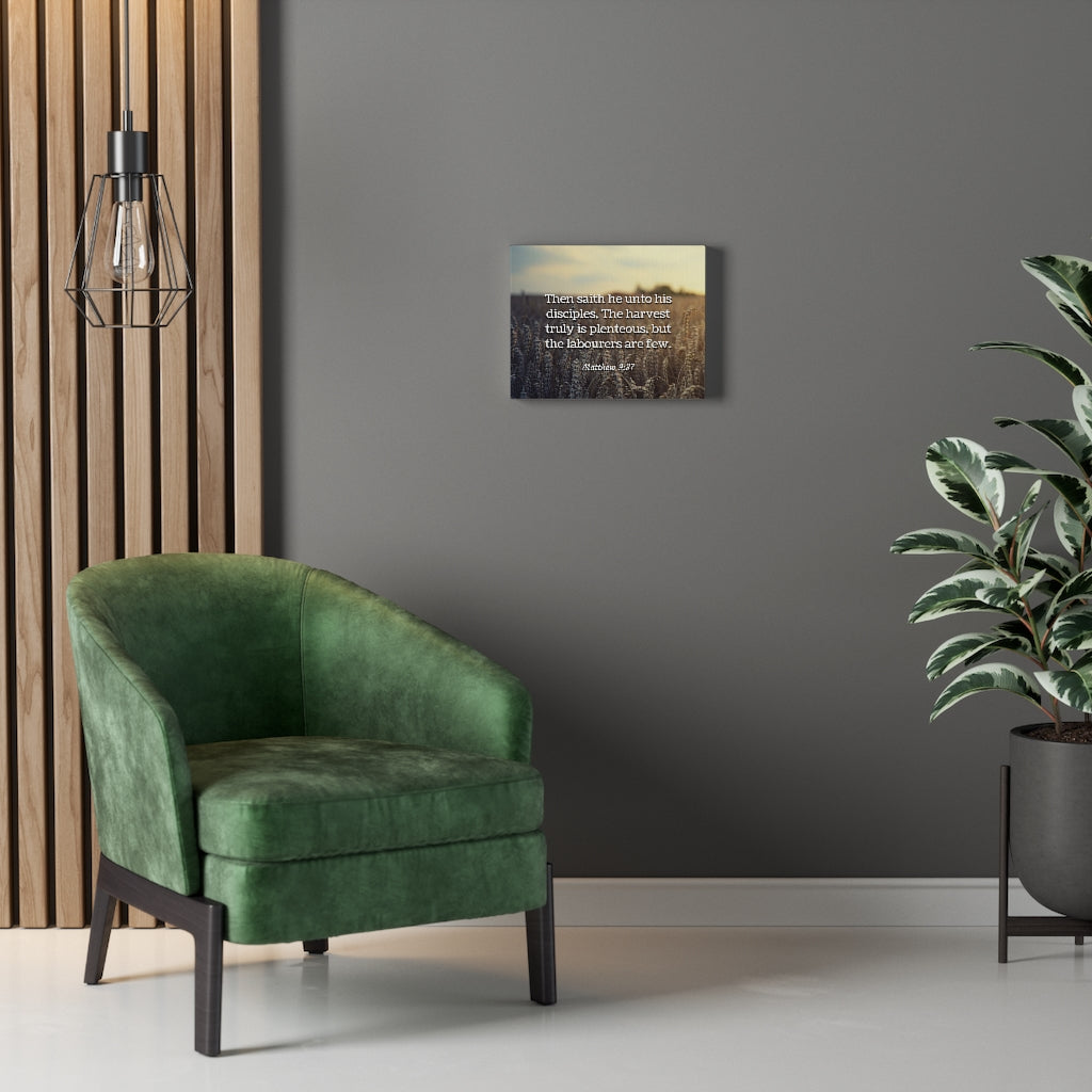 Scripture Walls Disciples Matthew 9:37 Bible Verse Canvas Christian Wall Art Ready to Hang Unframed-Express Your Love Gifts