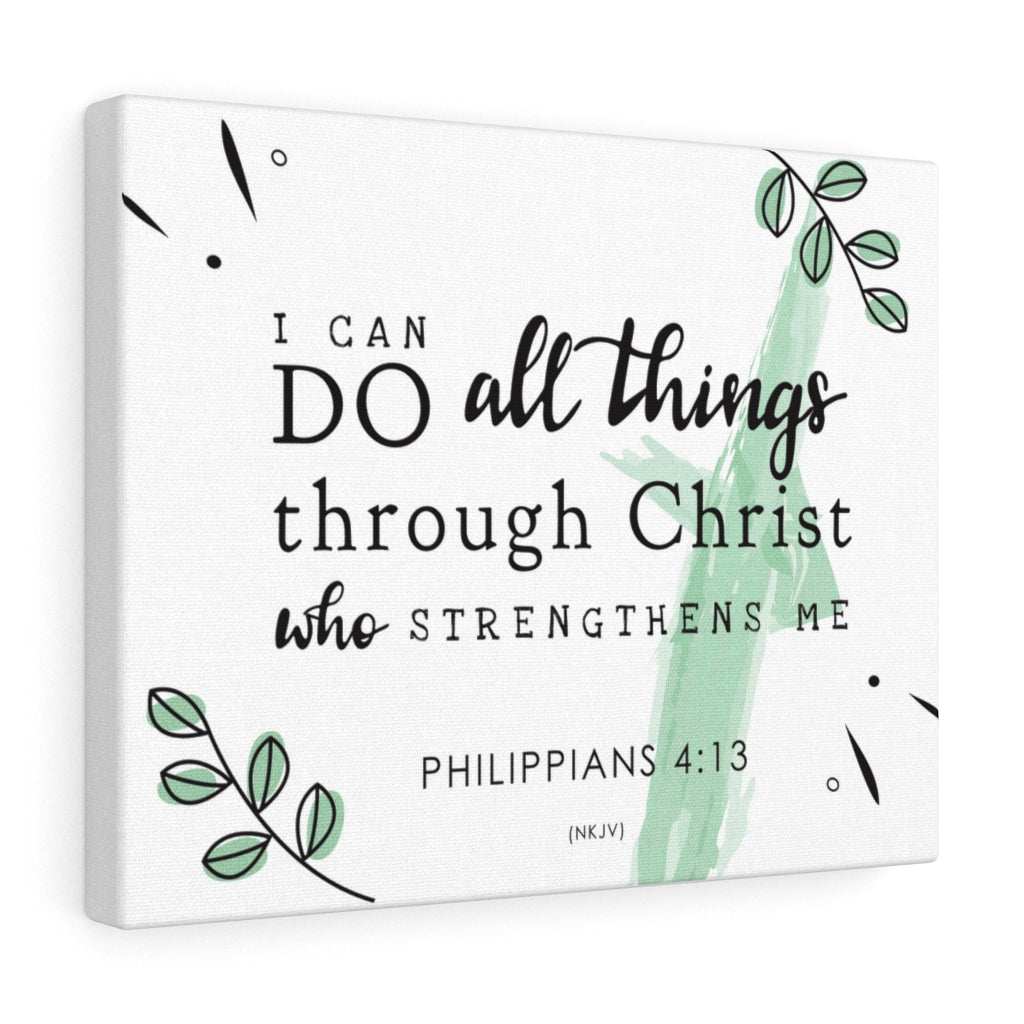 Scripture Walls Do All Things Philippians 4:13 Bible Verse Canvas Christian Wall Art Ready to Hang Unframed-Express Your Love Gifts
