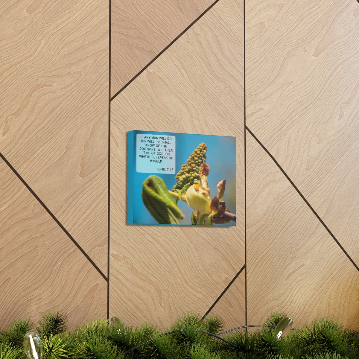 Scripture Walls Do His Will John 7:17 Bible Verse Canvas Christian Wall Art Ready to Hang Unframed-Express Your Love Gifts