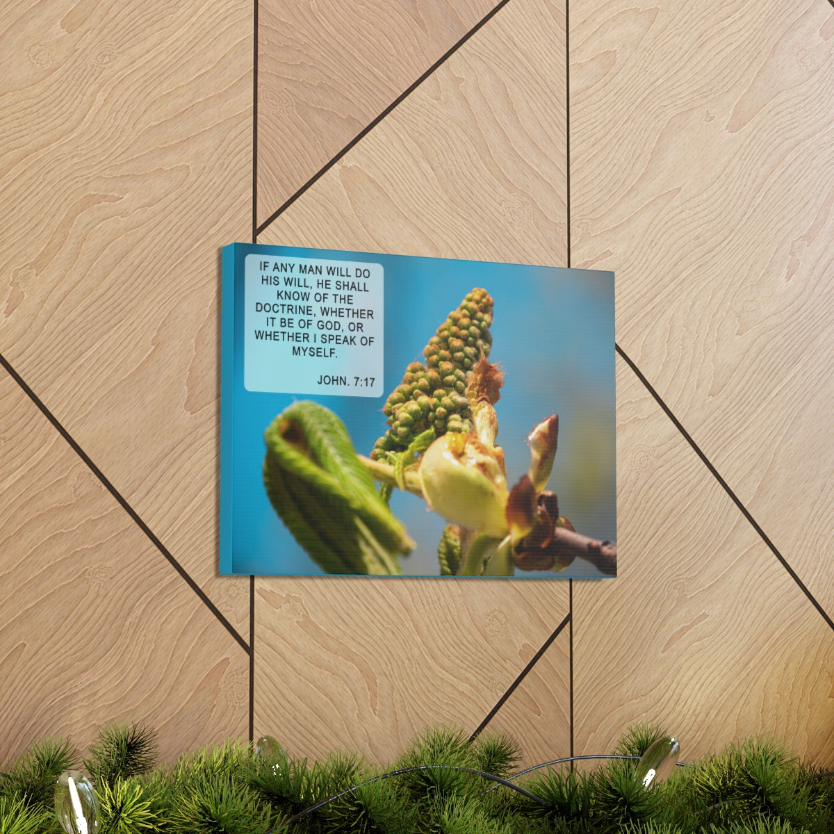 Scripture Walls Do His Will John 7:17 Bible Verse Canvas Christian Wall Art Ready to Hang Unframed-Express Your Love Gifts