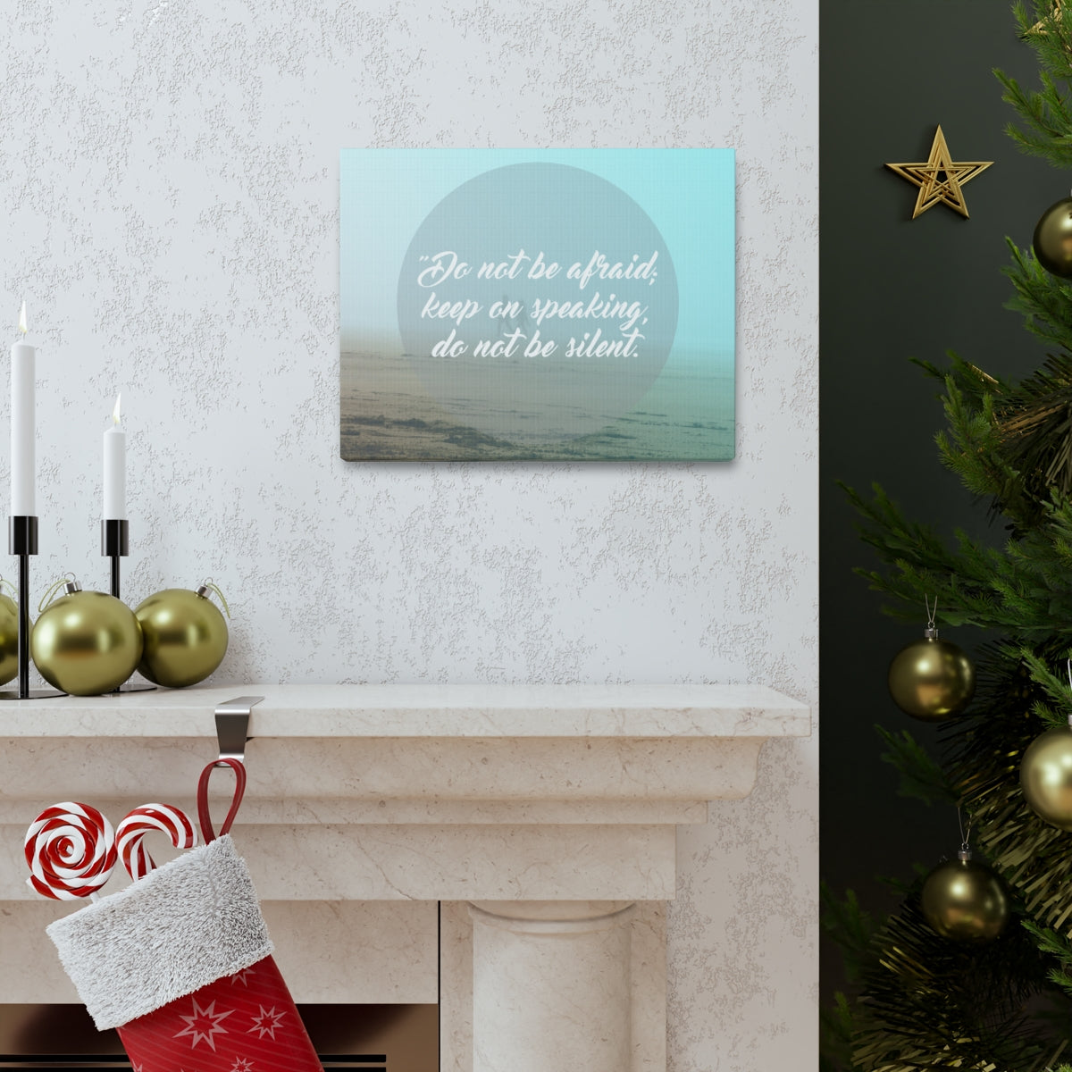 Scripture Walls Do Not Be Afraid Isaiah 41:13 Christian Wall Art Bible Verse Print Ready to Hang Unframed-Express Your Love Gifts