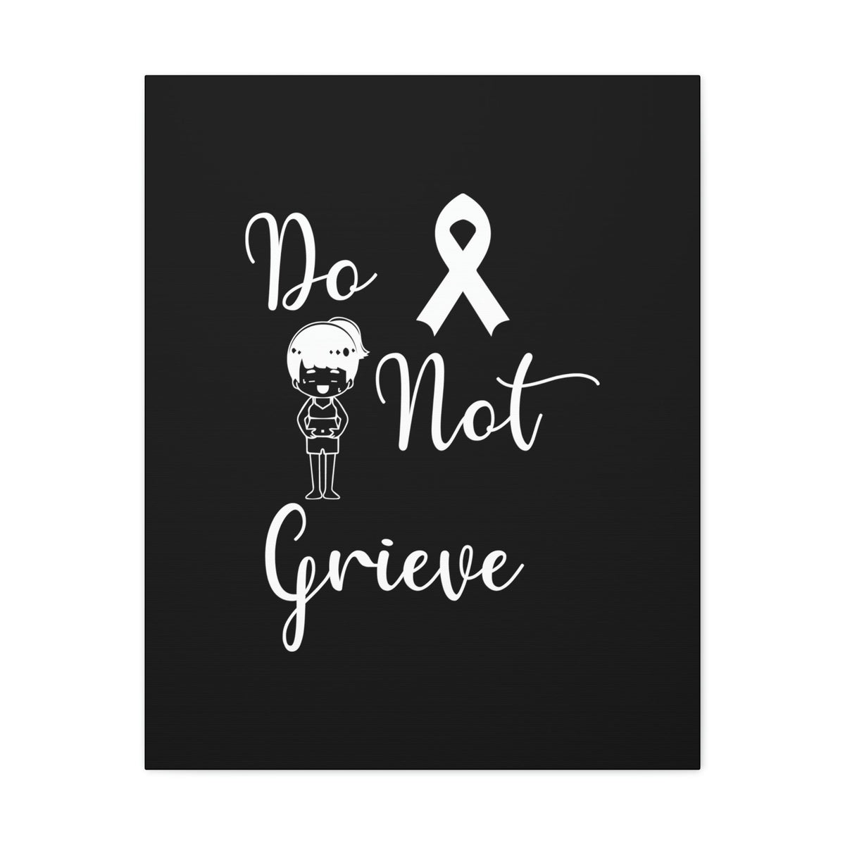 Scripture Walls Do Not Grieve Revelation 21:4 Ribbon Christian Wall Art Bible Verse Print Ready to Hang Unframed-Express Your Love Gifts