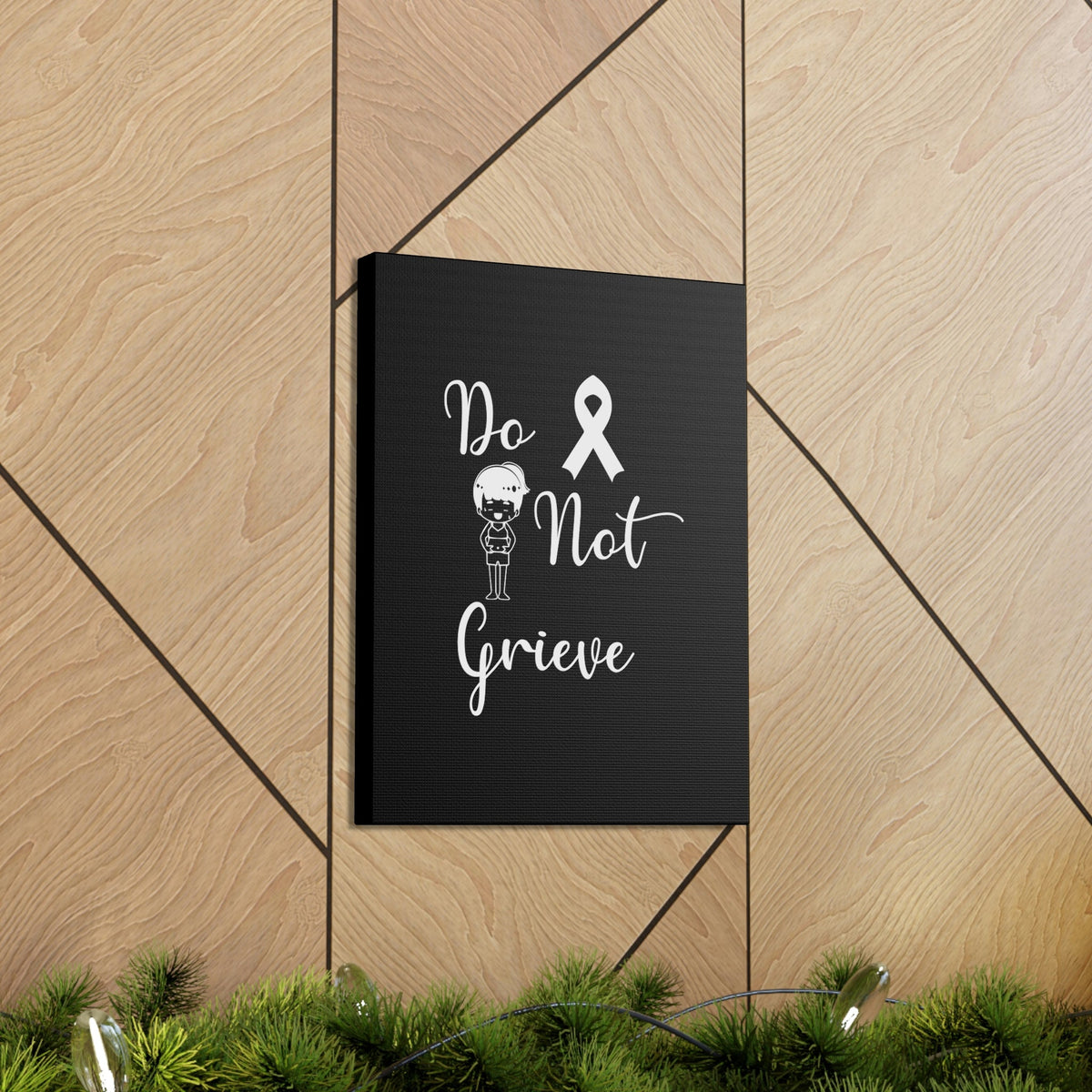 Scripture Walls Do Not Grieve Revelation 21:4 Ribbon Christian Wall Art Bible Verse Print Ready to Hang Unframed-Express Your Love Gifts