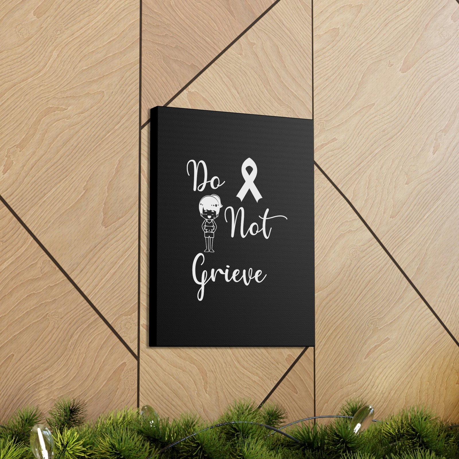 Scripture Walls Do Not Grieve Revelation 21:4 Ribbon Christian Wall Art Bible Verse Print Ready to Hang Unframed-Express Your Love Gifts