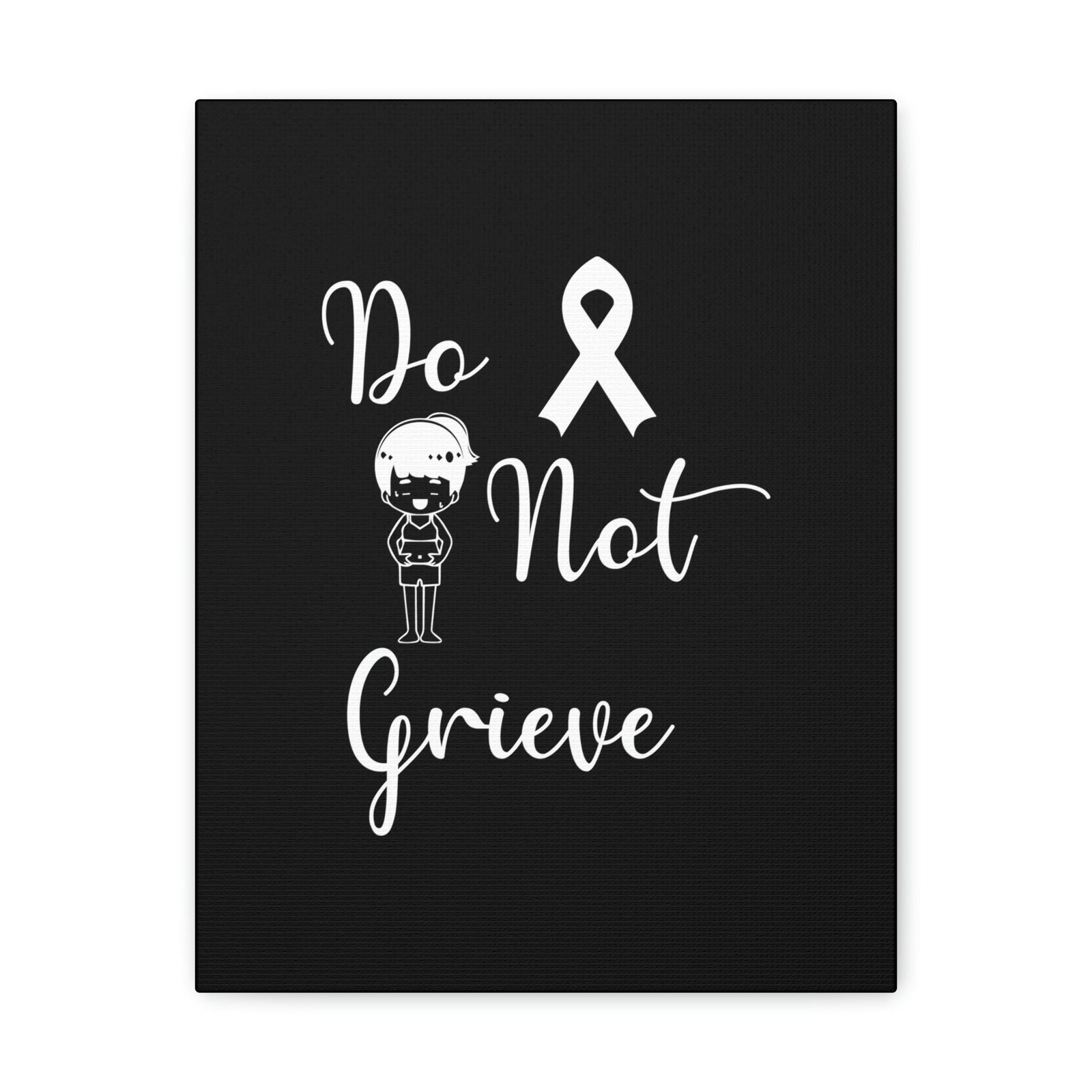 Scripture Walls Do Not Grieve Revelation 21:4 Ribbon Christian Wall Art Bible Verse Print Ready to Hang Unframed-Express Your Love Gifts