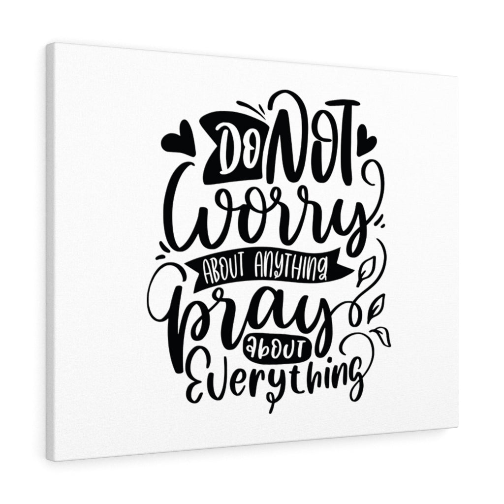 Scripture Walls Do Not Worry About Anything Bible Verse Canvas Christian Wall Art Ready to Hang Unframed-Express Your Love Gifts