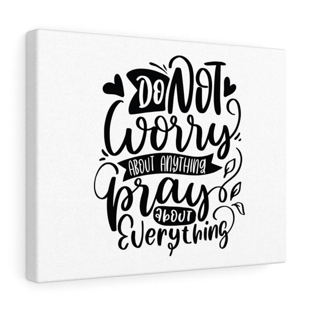 Scripture Walls Do Not Worry About Anything Bible Verse Canvas Christian Wall Art Ready to Hang Unframed-Express Your Love Gifts