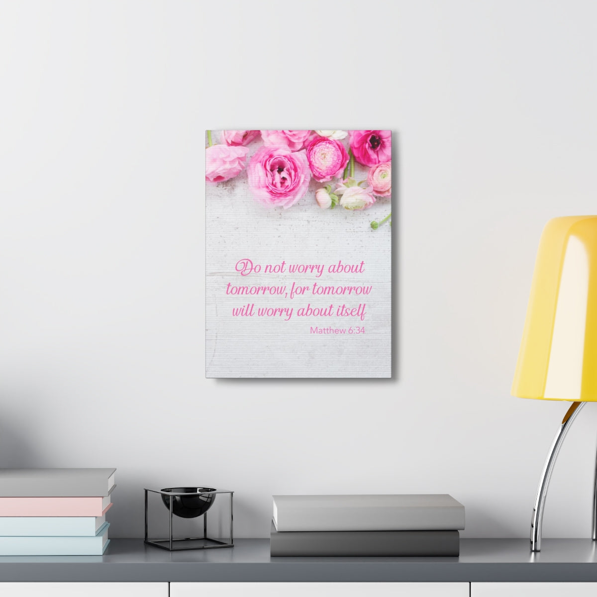 Scripture Walls Do Not Worry About Tomorrow Matthew 6:34 Christian Wall Art Bible Verse Print Ready to Hang Unframed-Express Your Love Gifts
