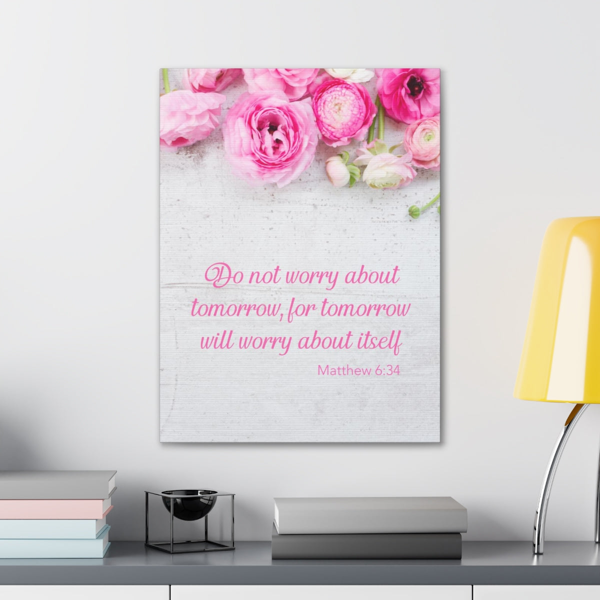 Scripture Walls Do Not Worry About Tomorrow Matthew 6:34 Christian Wall Art Bible Verse Print Ready to Hang Unframed-Express Your Love Gifts