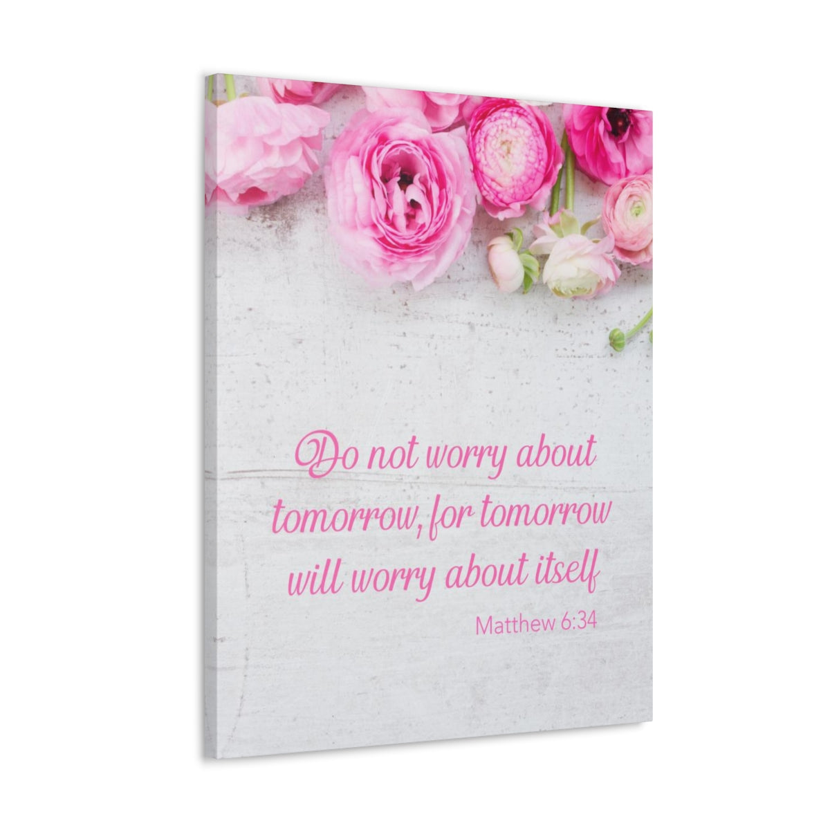 Scripture Walls Do Not Worry About Tomorrow Matthew 6:34 Christian Wall Art Bible Verse Print Ready to Hang Unframed-Express Your Love Gifts