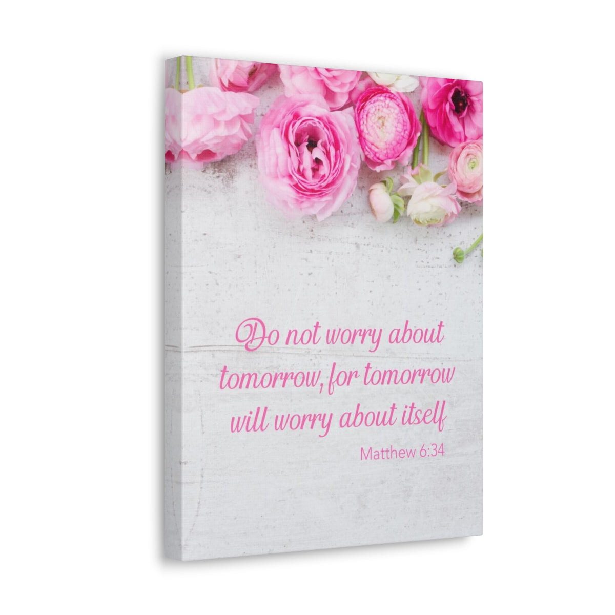 Scripture Walls Do Not Worry About Tomorrow Matthew 6:34 Christian Wall Art Bible Verse Print Ready to Hang Unframed-Express Your Love Gifts