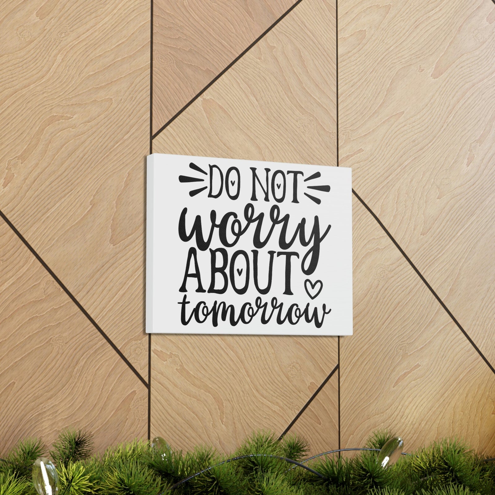 Scripture Walls Do Not Worry About Tomorrow Matthew 6:34 Christian Wall Art Print Ready to Hang Unframed-Express Your Love Gifts