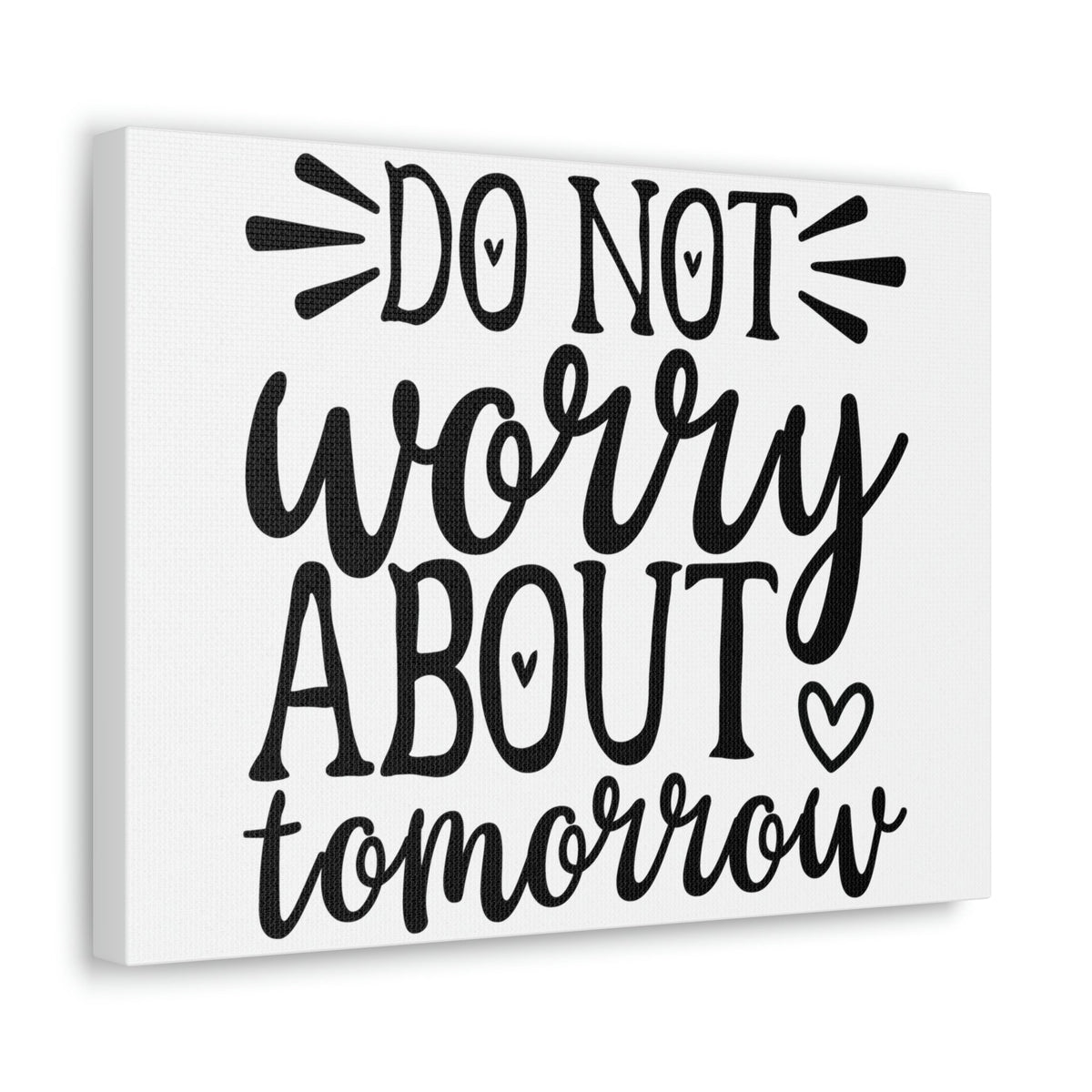 Scripture Walls Do Not Worry About Tomorrow Matthew 6:34 Christian Wall Art Print Ready to Hang Unframed-Express Your Love Gifts