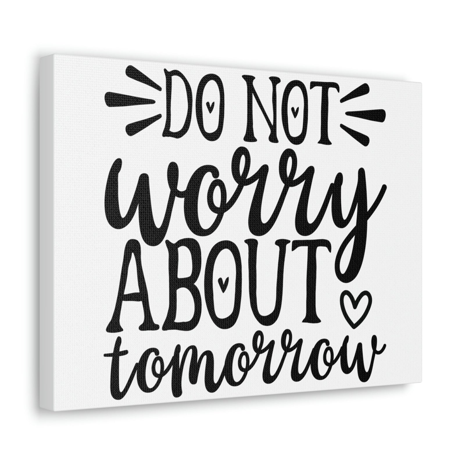 Scripture Walls Do Not Worry About Tomorrow Matthew 6:34 Christian Wall Art Print Ready to Hang Unframed-Express Your Love Gifts