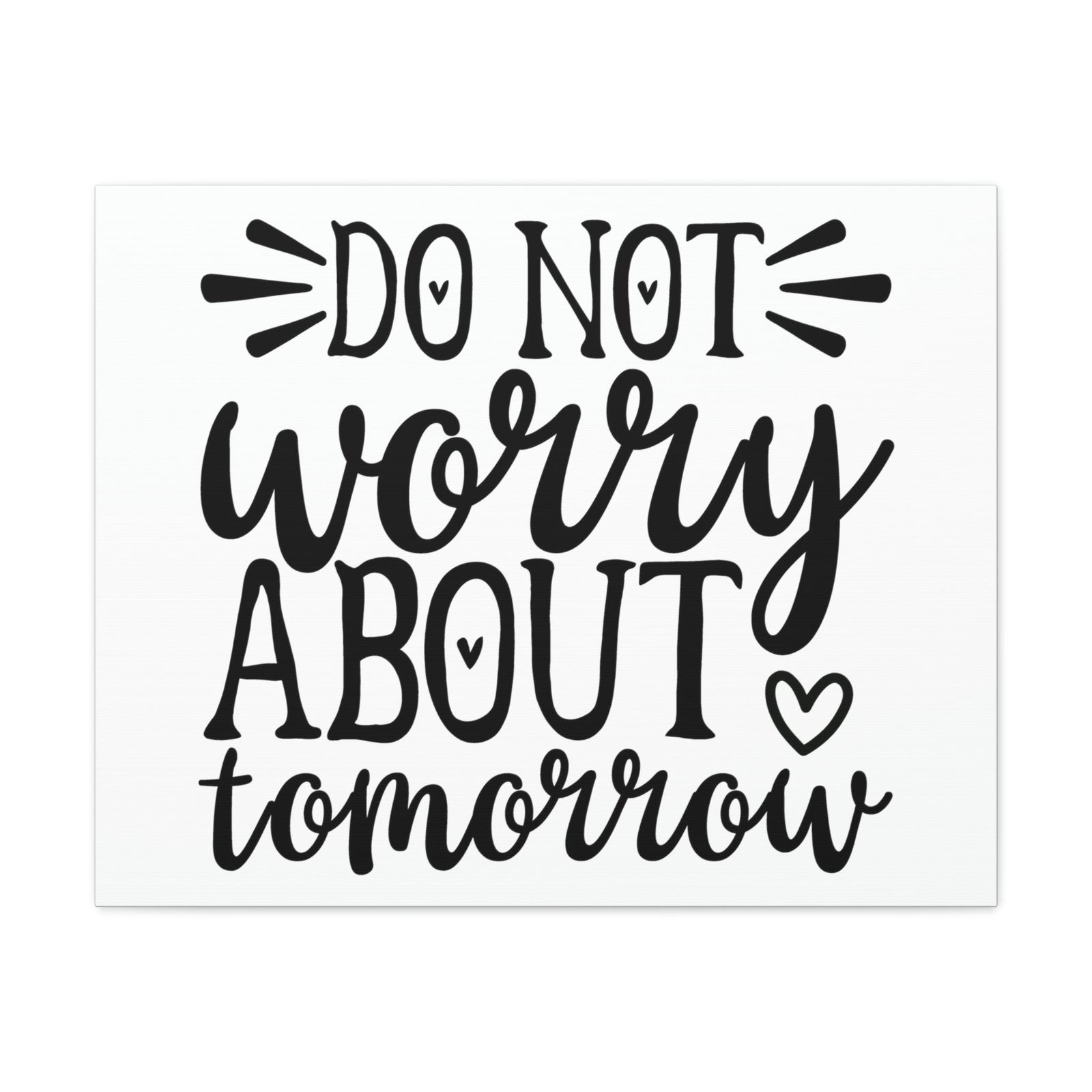 Scripture Walls Do Not Worry About Tomorrow Matthew 6:34 Christian Wall Art Print Ready to Hang Unframed-Express Your Love Gifts