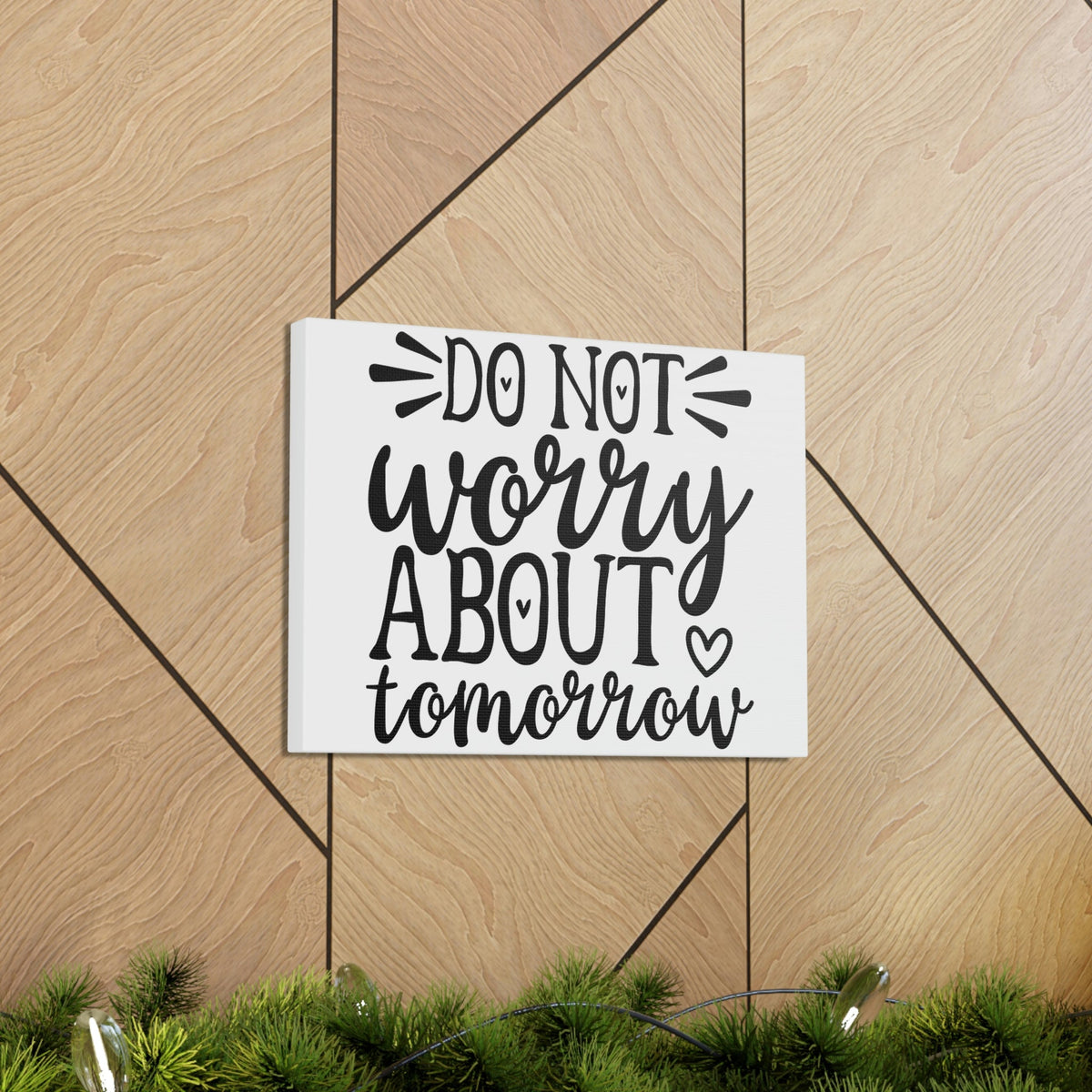 Scripture Walls Do Not Worry About Tomorrow Matthew 6:34 Christian Wall Art Print Ready to Hang Unframed-Express Your Love Gifts