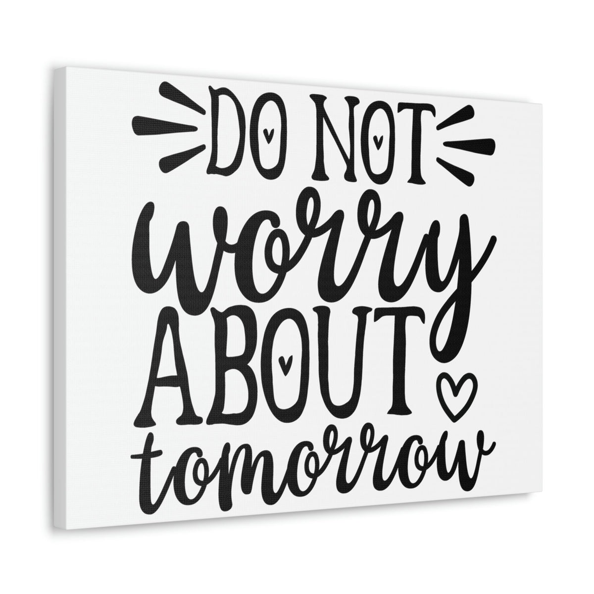 Scripture Walls Do Not Worry About Tomorrow Matthew 6:34 Christian Wall Art Print Ready to Hang Unframed-Express Your Love Gifts