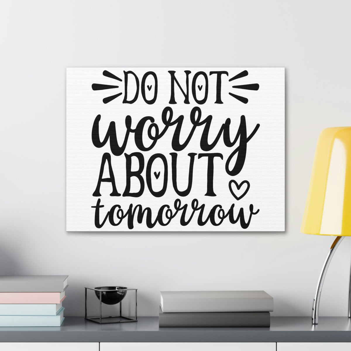 Scripture Walls Do Not Worry About Tomorrow Matthew 6:34 Christian Wall Art Print Ready to Hang Unframed-Express Your Love Gifts