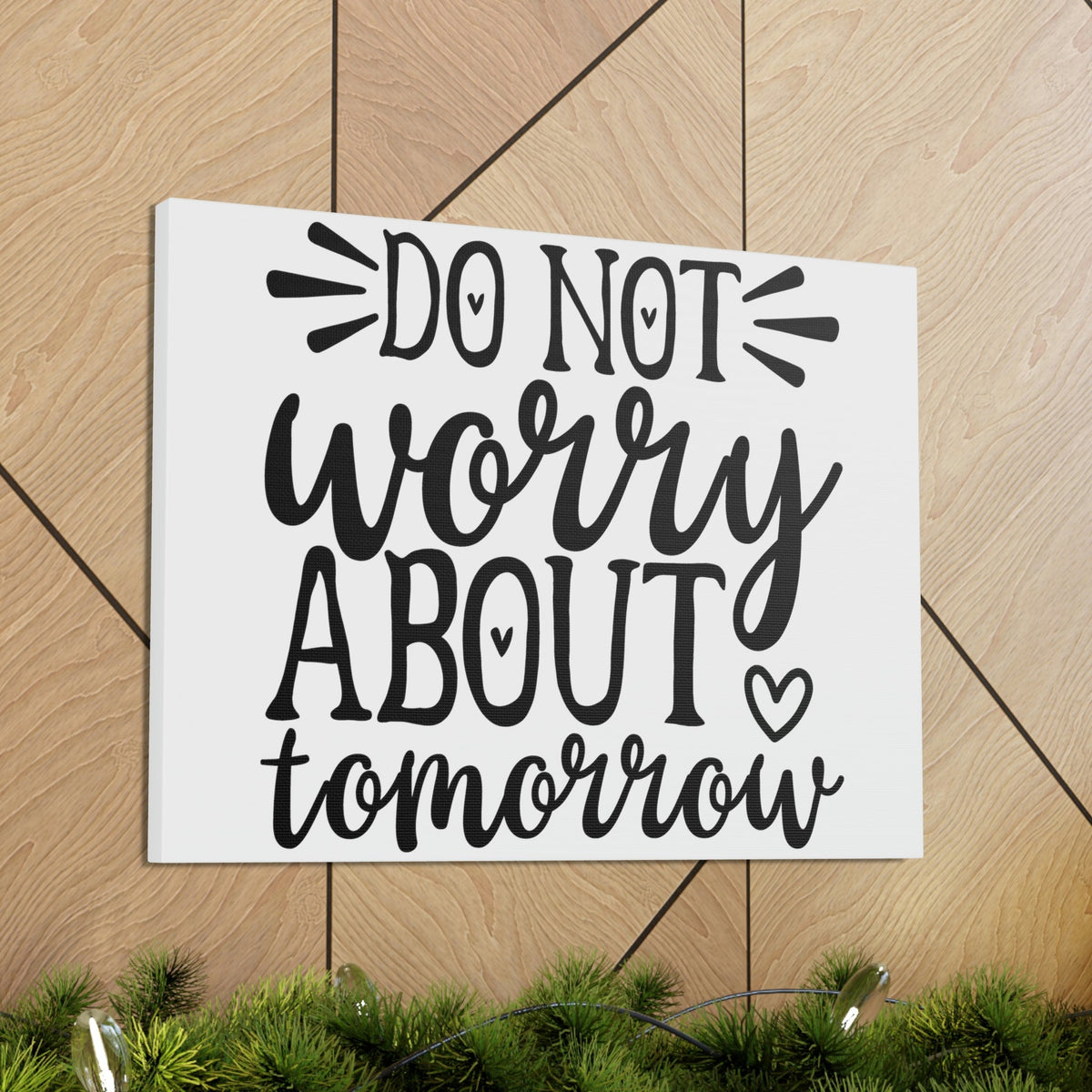 Scripture Walls Do Not Worry About Tomorrow Matthew 6:34 Christian Wall Art Print Ready to Hang Unframed-Express Your Love Gifts