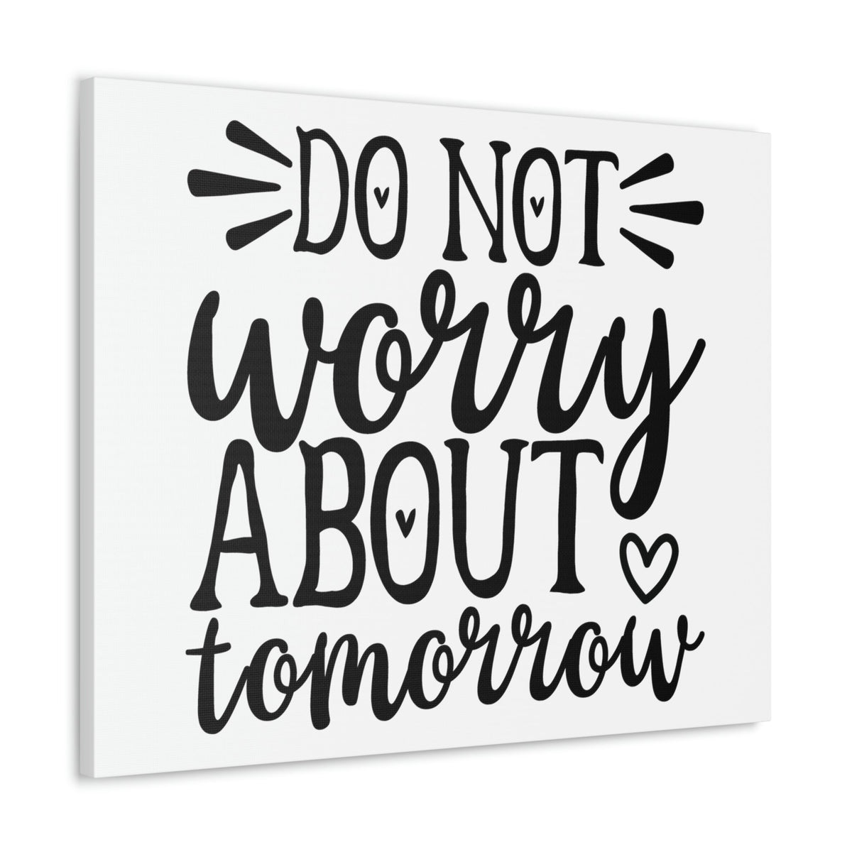 Scripture Walls Do Not Worry About Tomorrow Matthew 6:34 Christian Wall Art Print Ready to Hang Unframed-Express Your Love Gifts