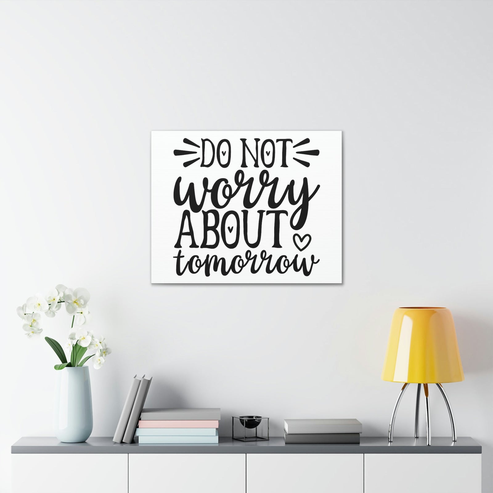 Scripture Walls Do Not Worry About Tomorrow Matthew 6:34 Christian Wall Art Print Ready to Hang Unframed-Express Your Love Gifts